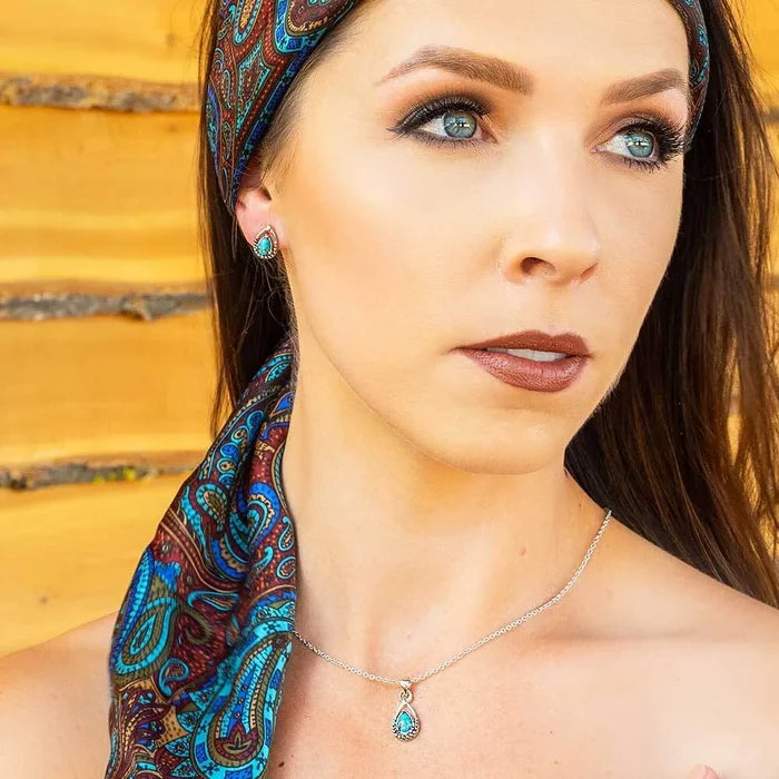 Montana Silversmiths Touch of Turquoise Earrings ER5123