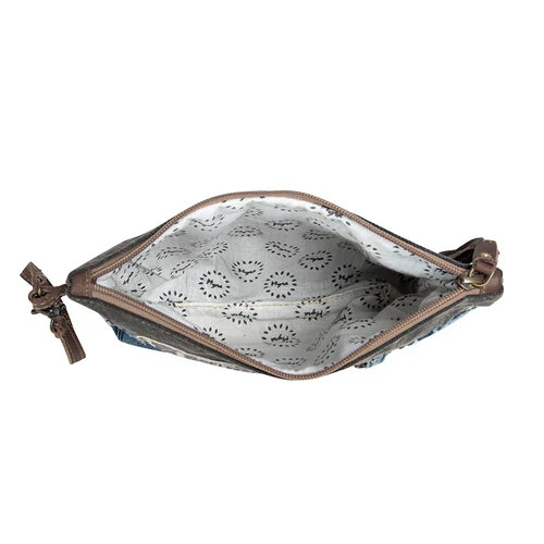 Myra Bag Blue Denim Gormully Wristlet Clutch Purse S-8400