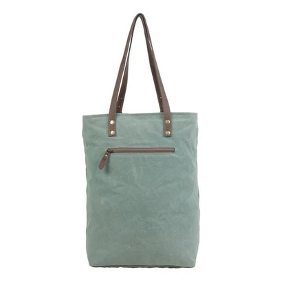 Myra Bag Dusk Green Caelum Canvas Tote Bag  S-4756