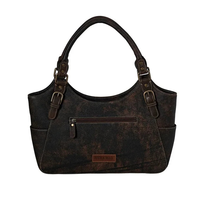 Myra Bag Rolling Plains Leather Hand-Tooled Purse S-8694