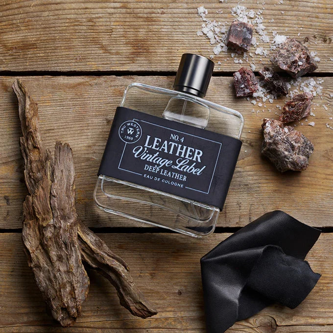 No. 4 Leather Vintage Label Deep Leather 3.4 oz. Cologne 98089