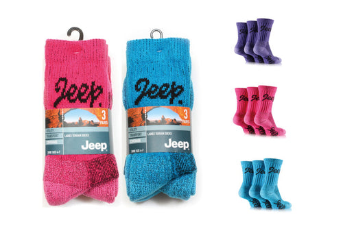 Otterdene Ladies 3 Pack Jeep Socks