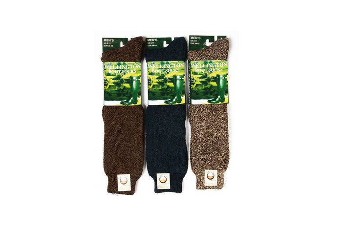 Otterdene Mens Wool Blend Welly Boot Socks
