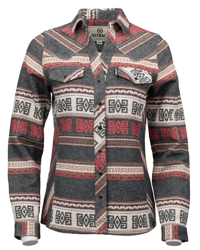 Outback Trading Company Women's Red Lorelei Performance Shirt 42239-RED