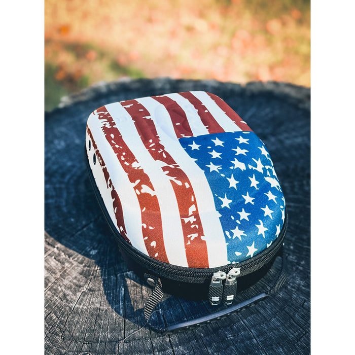 Red Dirt Hat Co. American Flag Cap Carrier w/ Sunglass Case 2610329186