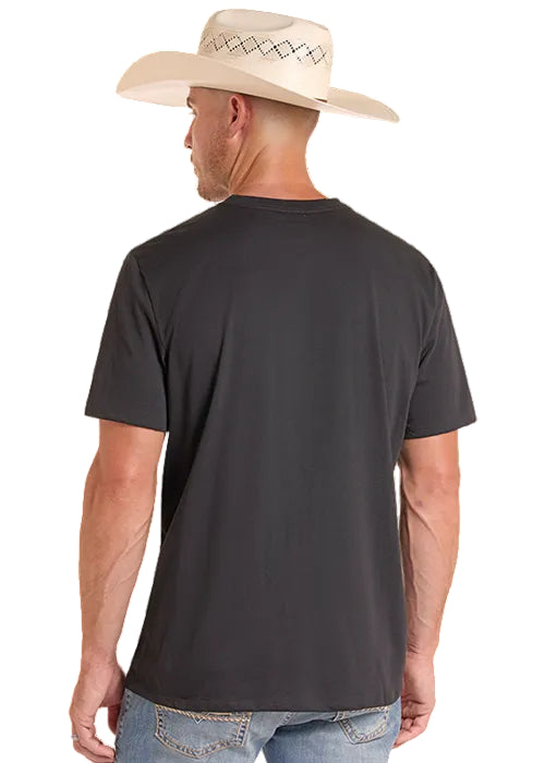 Rock & Roll Cowboy x Koe Wetzel Black Graphic Tee Shirt BU21T09154