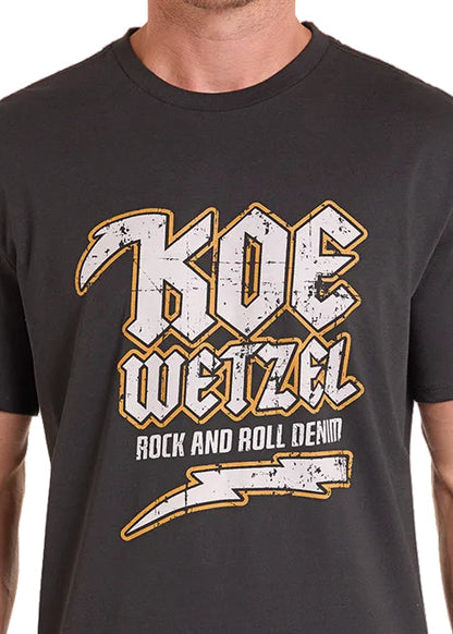 Rock & Roll Cowboy x Koe Wetzel Black Graphic Tee Shirt BU21T09154