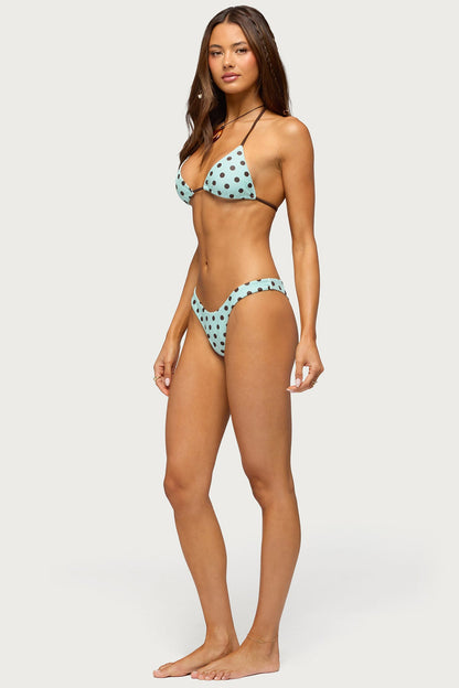 Melanie Polka Dot String Bikini Bottom
