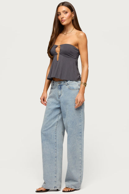 Nikita Strapless Cutout Top