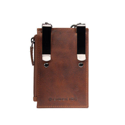 Sidekick V2 Rustic Brown Genuine Leather Security Wallet 1050-BRN