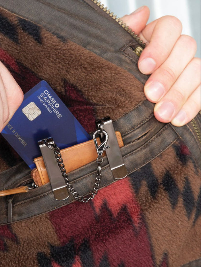 Sidekick V2 Rustic Brown Genuine Leather Security Wallet 1050-BRN