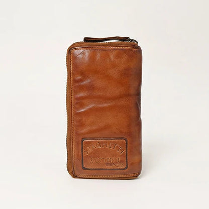 Spaghetti Western Terranova Cognac Brown Genuine Leather Multi-Compartment Wallet SWC434CG