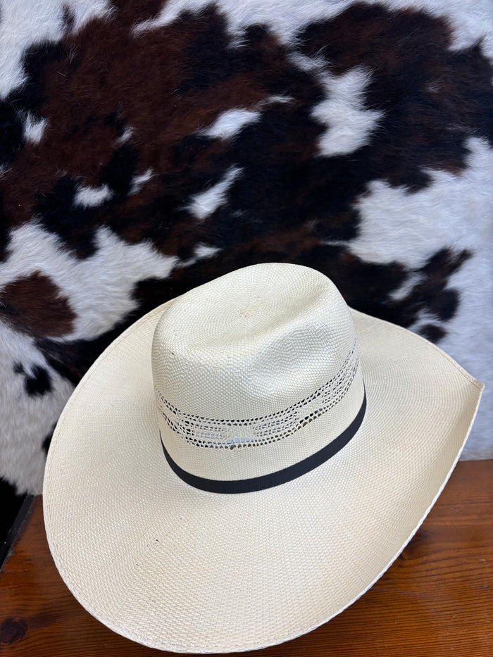 Stetson Amberwood Vented Long Oval Natural Straw Western Cowboy Hat SSAMBW-834481