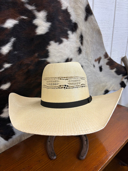Stetson Amberwood Vented Long Oval Natural Straw Western Cowboy Hat SSAMBW-834481