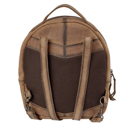 STS Ranchwear Baroness Phoenix Brown Genuine Leather Conceal Carry Backpack STS31772