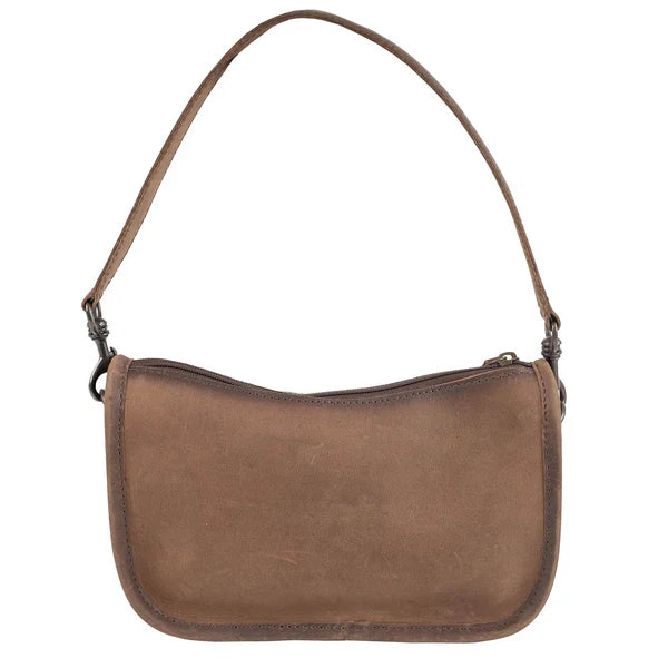 STS Ranchwear Emmy Hair-On Cowhide & Brown Genuine Leather Crossbody Purse STS34296