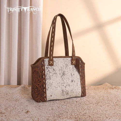 Trinity Ranch Genuine Cowhide Tooled Western Purse TR199G-8260CF