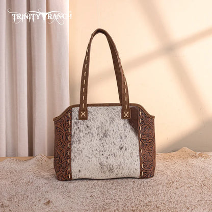 Trinity Ranch Genuine Cowhide Tooled Western Purse TR199G-8260CF