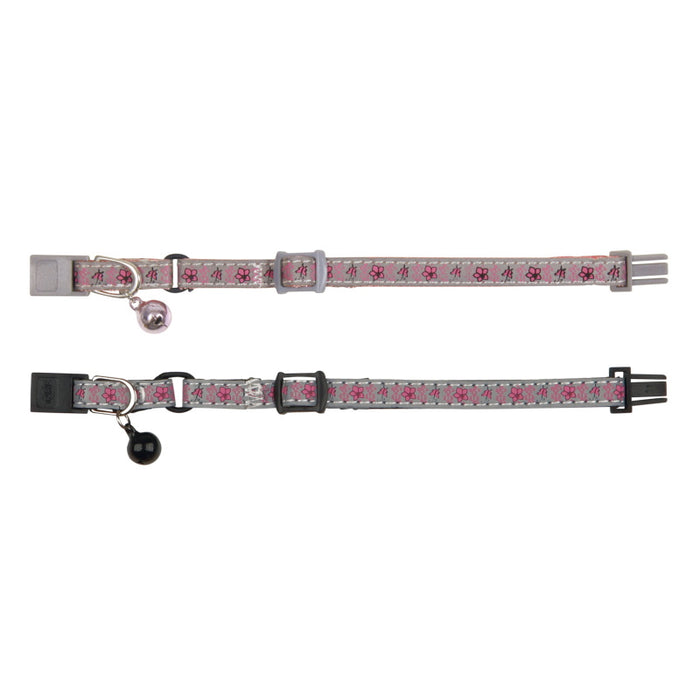 Trixie: Jnr Kitten Collar Reflective Flowers