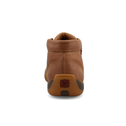 Twisted X Men's Roasted Pecan & Dark Brown Kneeling Cowboy Leather Chukka Driving Moc MDM0111
