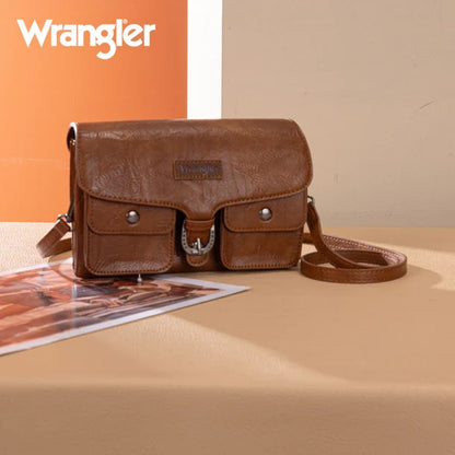 Wrangler Brown Vintage Inspired Crossbody Bag WG320-209BR