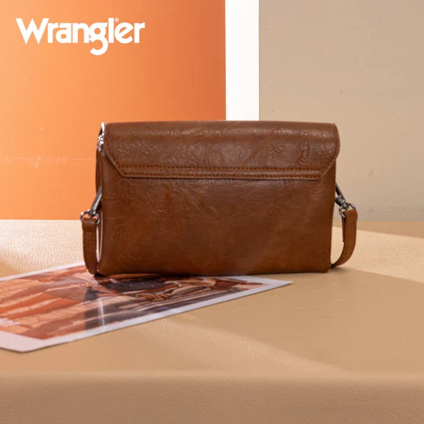 Wrangler Brown Vintage Inspired Crossbody Bag WG320-209BR