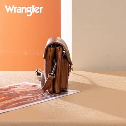 Wrangler Brown Vintage Inspired Crossbody Bag WG320-209BR