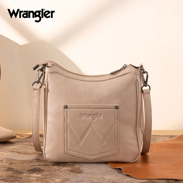 Wrangler Sherpa Aztec Canvas Crossbody Purse WG313-2003TN