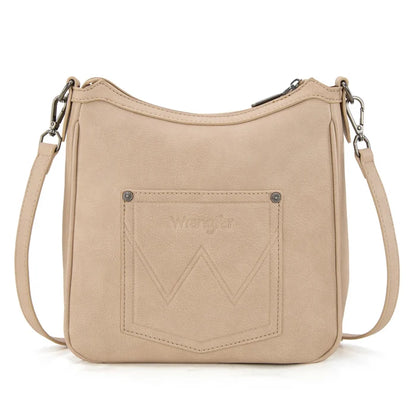 Wrangler Sherpa Aztec Canvas Crossbody Purse WG313-2003TN