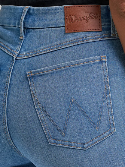 Wrangler Women's Bespoke Bristol Medium Wash High-Rise Trouser Jeans 112374972
