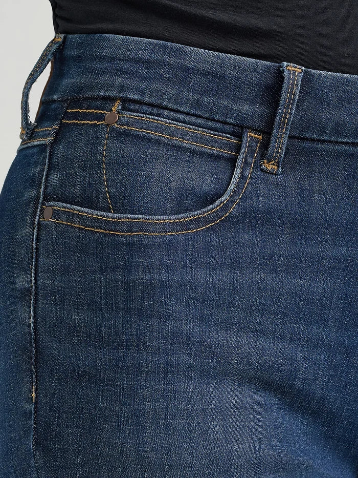 Wrangler Women's Bespoke Rosa Dark Wash High-Rise Kick Flare Jeans 112375004