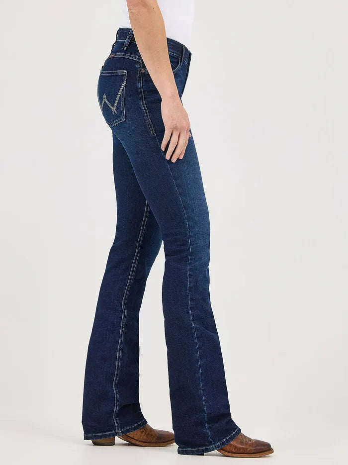Wrangler Women's Willow Jayla Dark Wash Mid-Rise Ultimate Riding Bootcut Jean 112371946